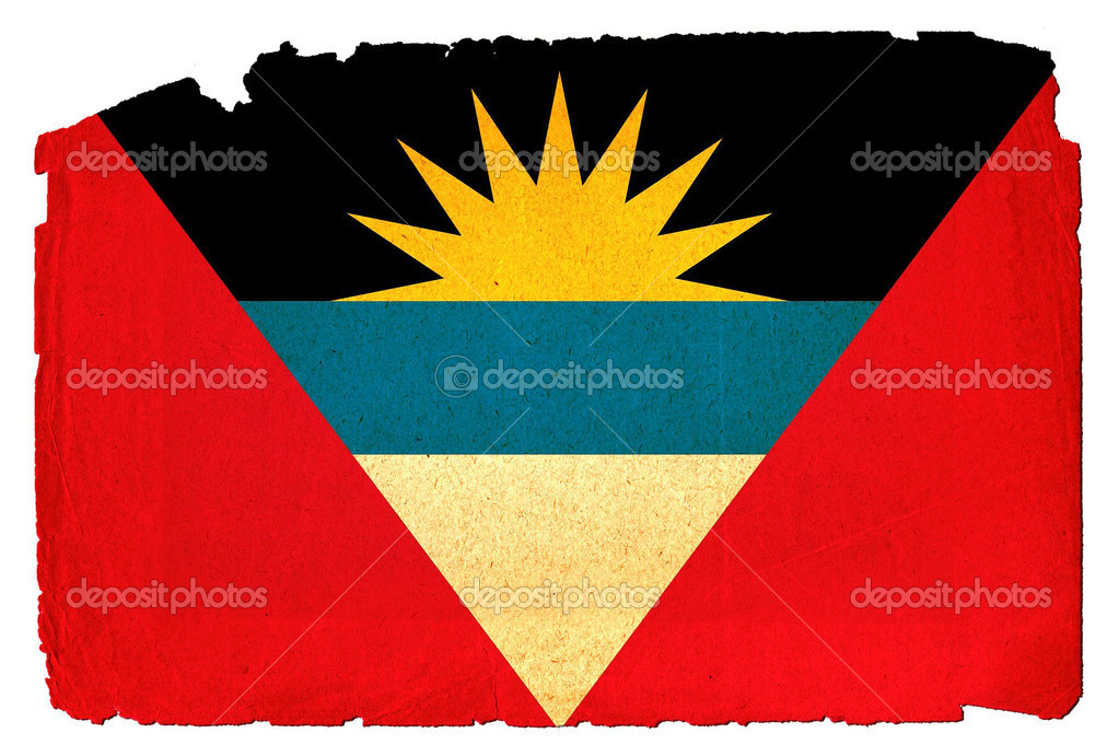 Grungy Flag - Antigua and Barbuda