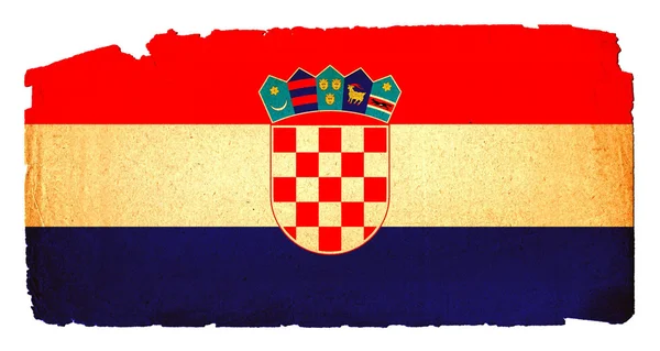 Grungy Flagge - Kroatien — Stockfoto