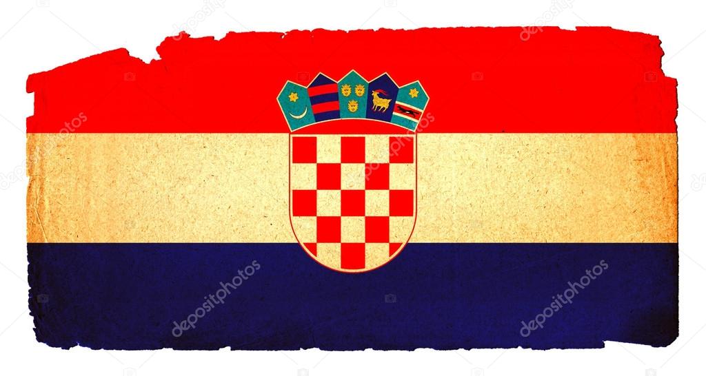 Grungy Flag - Croatia