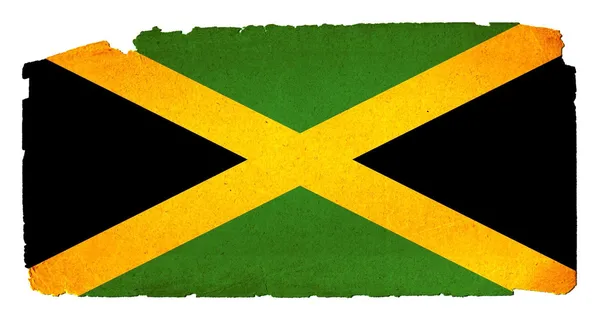 Bendera Grungy Jamaika — Stok Foto