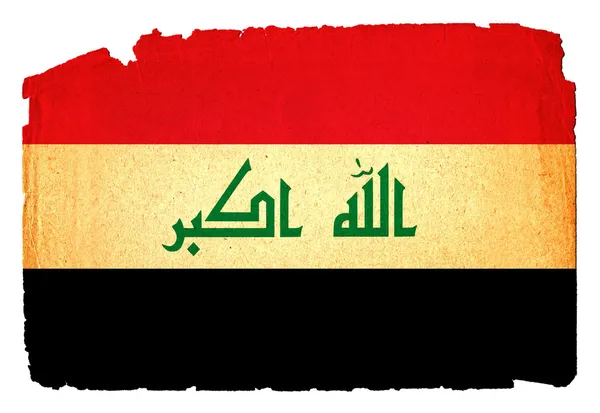 Grungy Flag - Irak — kuvapankkivalokuva