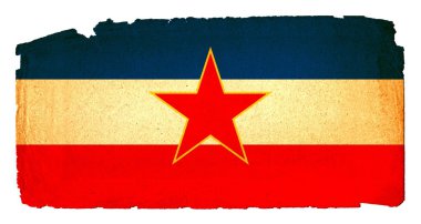 grungy bayrak - Yugoslavya