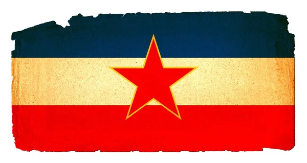Grungy flagga - Jugoslavien — Stockfoto