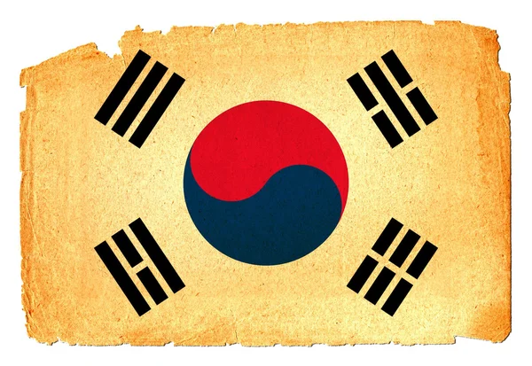 Grungy Flag - South Korea — Stok fotoğraf