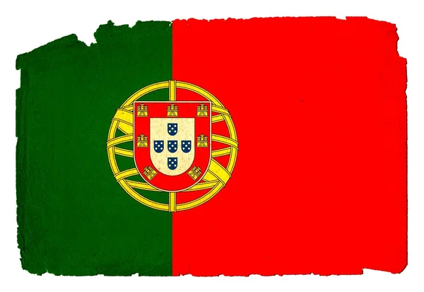 Grungy flagga - portugal — Stockfoto