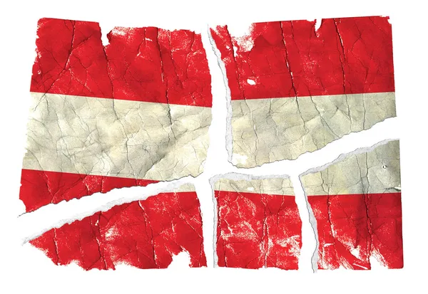 Grungy vlag - Oostenrijk — Stockfoto
