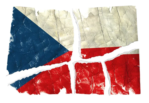Grungy flag - Tschechische Republik — Stockfoto
