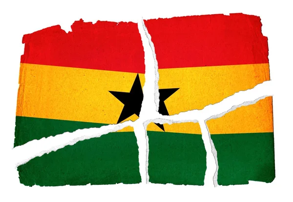 Grungy flagga - ghana — Stockfoto