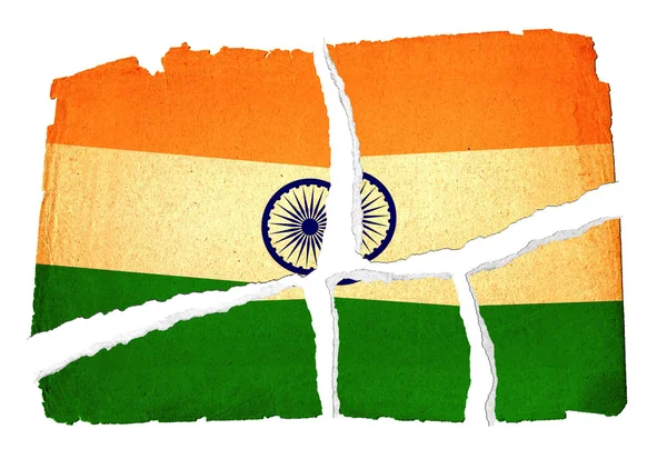 Grungy Flag - India — Stock Photo, Image