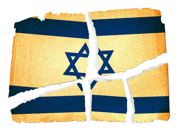 Bandeira Grungy - Israel — Fotografia de Stock