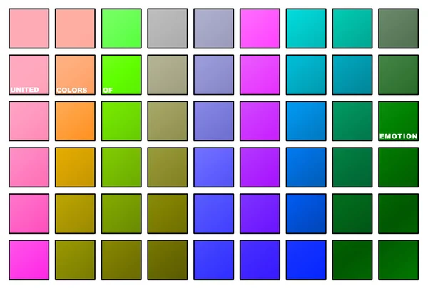 United Colours of emotion — Stock Photo, Image