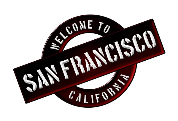 Bem-vindo a San Francisco — Fotografia de Stock