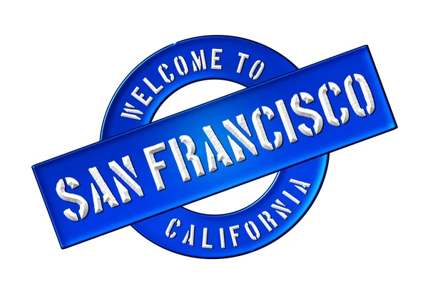 Bem-vindo a San Francisco — Fotografia de Stock