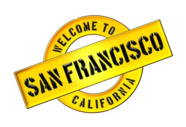 Vítejte v san Franciscu — Stock fotografie