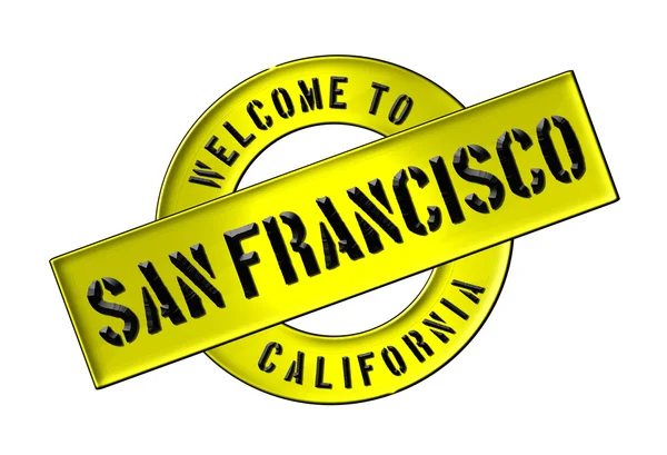 Vítejte v san Franciscu — Stock fotografie