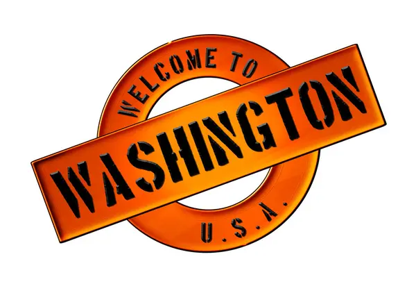 WELCOME TO Washington — Stock Photo, Image