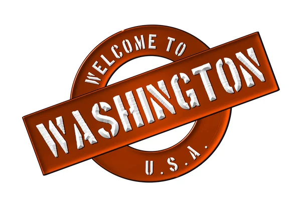 Vítejte do Washingtonu — Stock fotografie