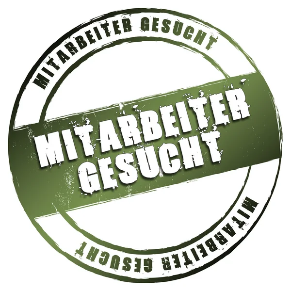 New Stamp - Mitarbeiter gesucht — Stock Photo, Image