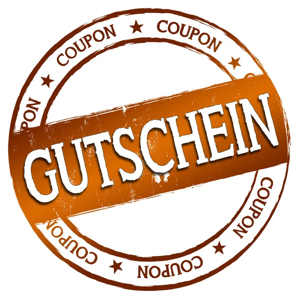 Нову Stamp - Gutschein — стокове фото