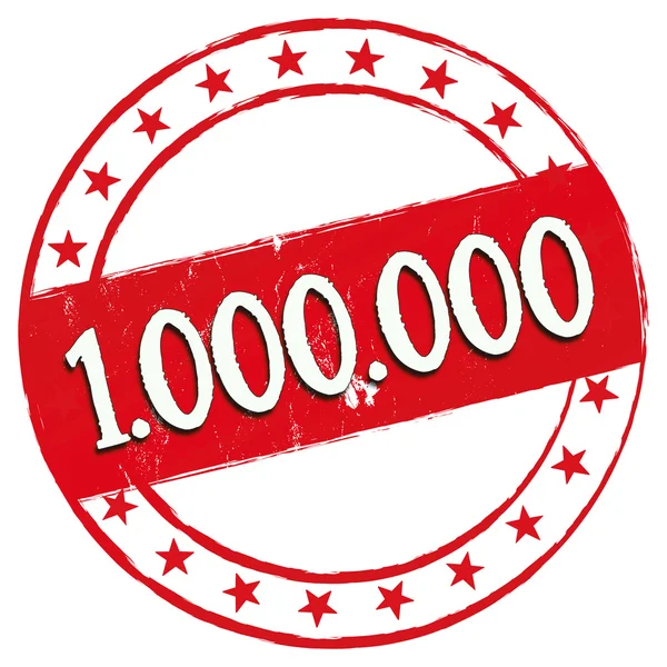 Nowy znaczek - 1.000.000 — Zdjęcie stockowe