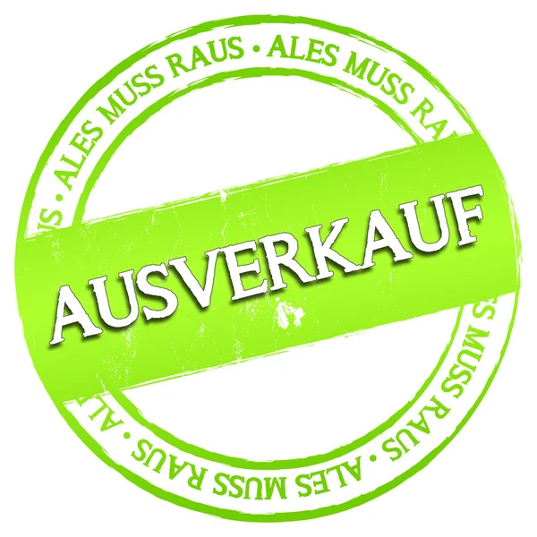 새로운 스탬프-Ausverkauf — 스톡 사진