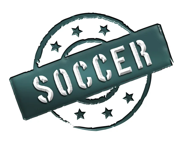 Stamp - soccer — Stock Photo, Image