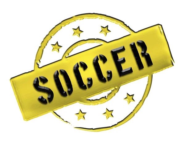 Stamp - soccer — Stock Photo, Image