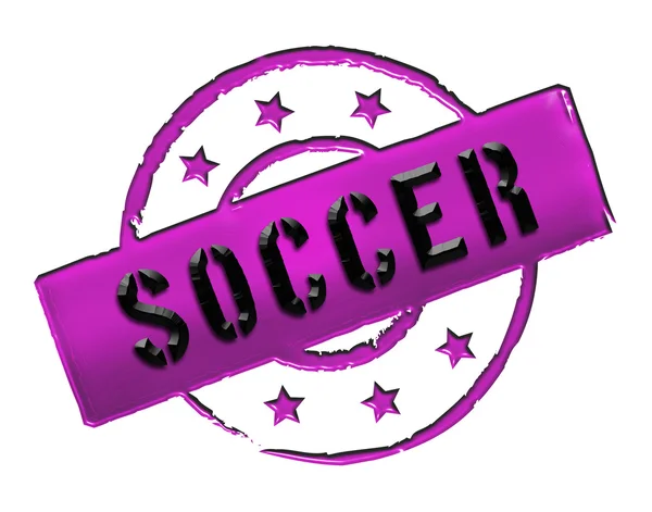 Stamp - soccer — Stock Photo, Image