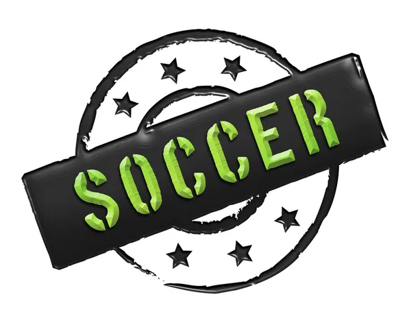 Stamp - soccer — Stock Photo, Image