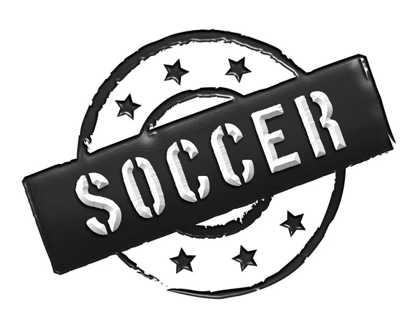 Stamp - soccer — Stock Photo, Image