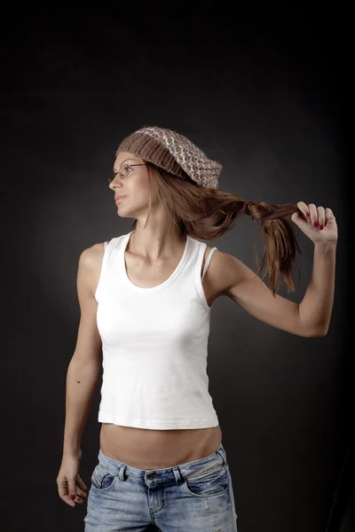 Women in white shirts — Stock Photo, Image