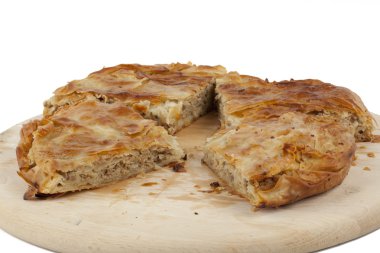 pasta plaka üzerinde