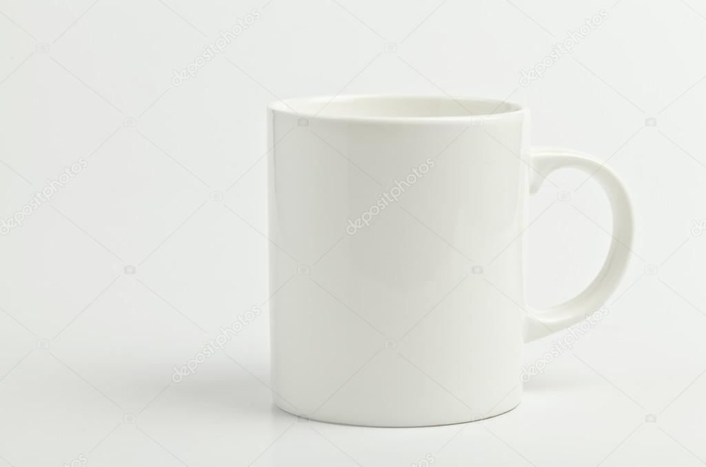 White coffee mug