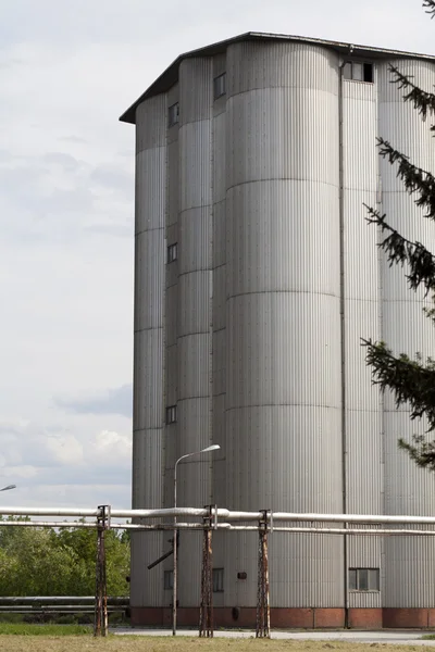 Metal silos — Stock Photo, Image