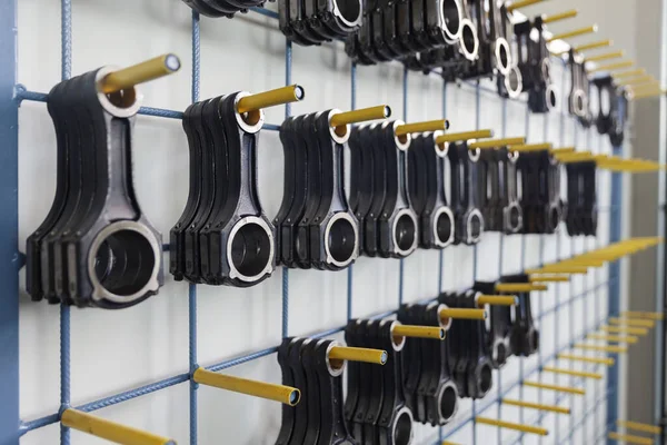 Connecting Rod Wall Different Models Close — Stock Photo, Image