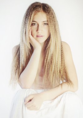 Genç güzel kadın.