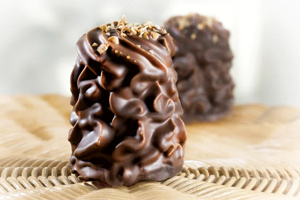 Chocolade marshmallow Rechtenvrije Stockfoto's