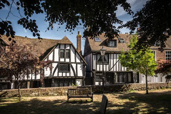 East Sussex England July 2022 View Some Tudor Houses Old — Stockfoto