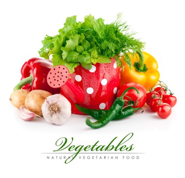 taze sebze ile içinde sulama olabilir yeşil otlar