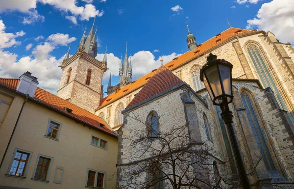 Prague Czech Republic Church Our Lady Tyn Grand Cathedral Midtown — Zdjęcie stockowe