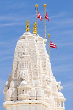 Tower at Hindu temple in Atlanta clipart