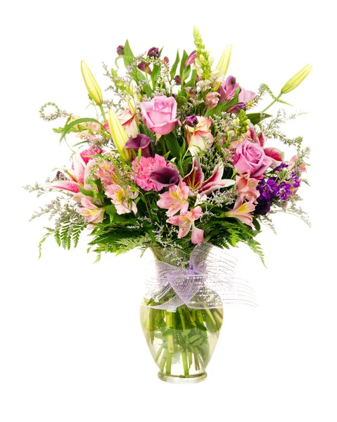 Färgglada florist-made blommiga arrangemang blombukett — Stockfoto