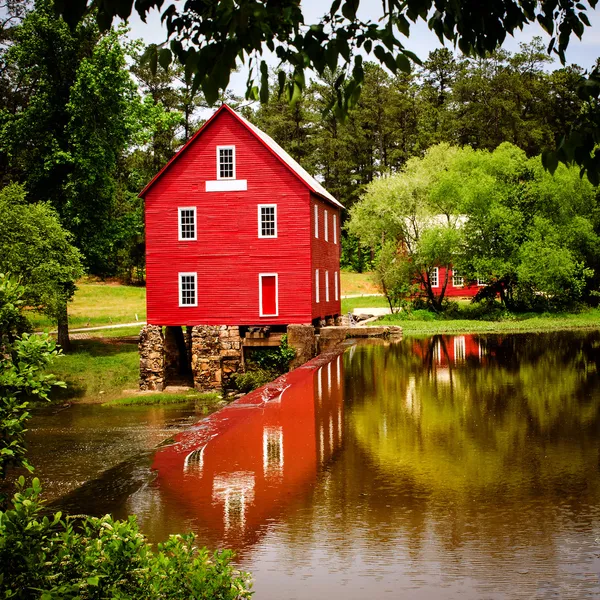 Starr 's Mill, um marco histórico perto de Atlanta, Geórgia — Fotografia de Stock