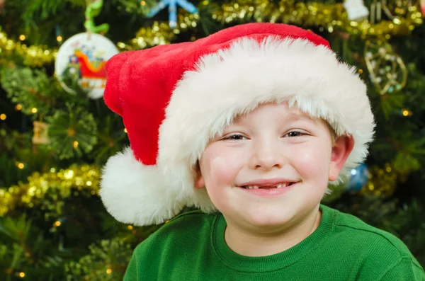 Retrato navideño de niño feliz — Foto de Stock