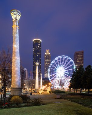 gece Atlanta Centennial olympic park