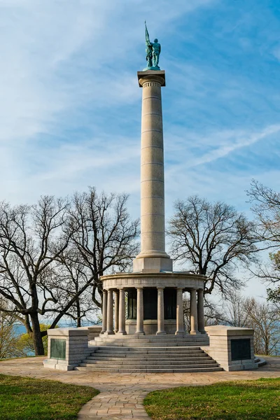 ポイント ルックアウト マウンテン チャタヌーガ、テネシー州の近くに公園で南北戦争兵士記念碑 — ストック写真