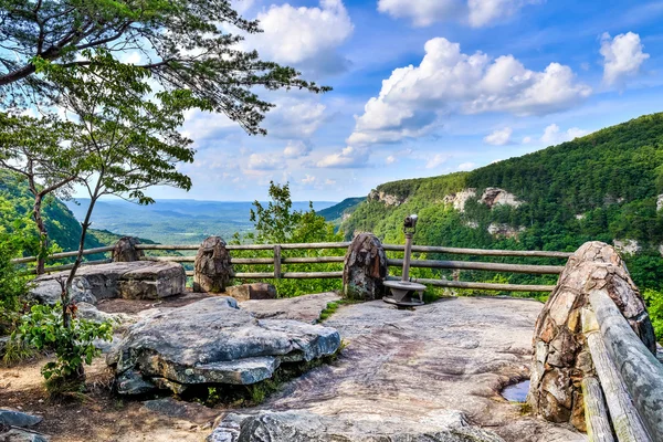 Première vue sur le parc d'État de Cloudland Canyon en Géorgie — Photo