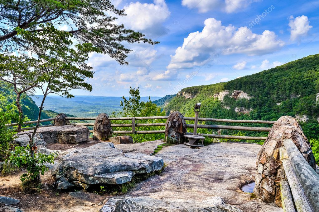 Primary overlook at Cloudland Canyon State Park in — Stock