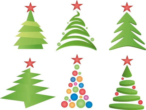 Kerstbomen vector — Stockvector