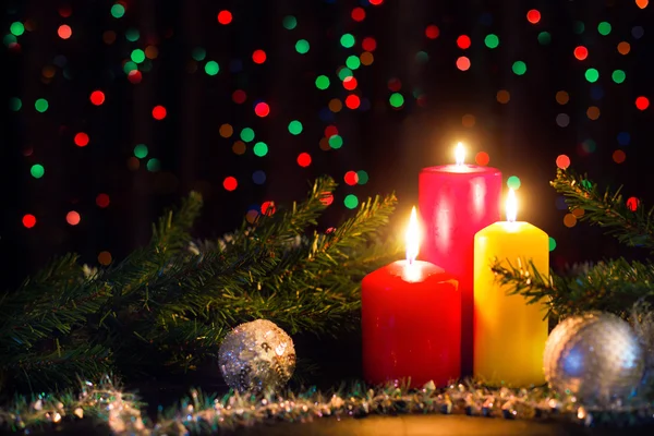 Christmas candles — Stock Photo, Image